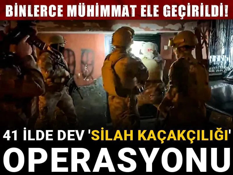 Türkiye Sallandı! 41 İlde Silah Kaçakçılığı Operasyonu