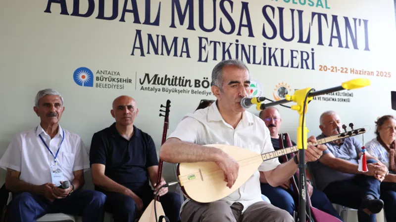 41. Ulusal Abdal Musa Sultan Anma Etkinlikleri Antalya'da gerçekleştirildi