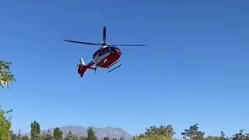 Çukurcalı hasta helikopterle Van’a kaldırıldı