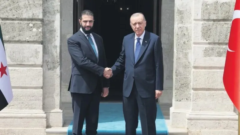 Erdoğan ve Şara Dolmabahçe’de buluştu: Suriye’nin yanındayız