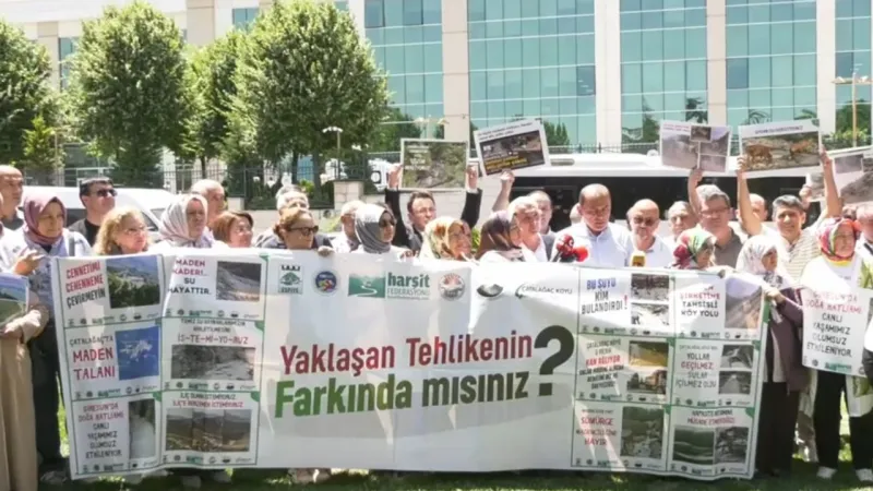 Giresunlular, maden sahalarına karşı Çevre Bakanlığı önünde: Geleceğimizi kurtarmak için buradayız