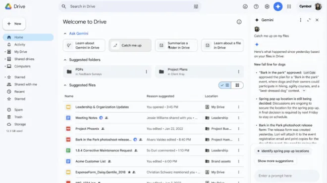Google Drive, dosyalardaki en son değişiklikleri gösteren yeni bir yapay zeka özelliği kazandı