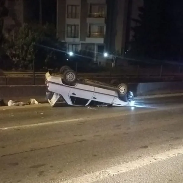 Kartal'da Feci Kaza! Otomobil Devrildi, İşte Yaralıların Durumu