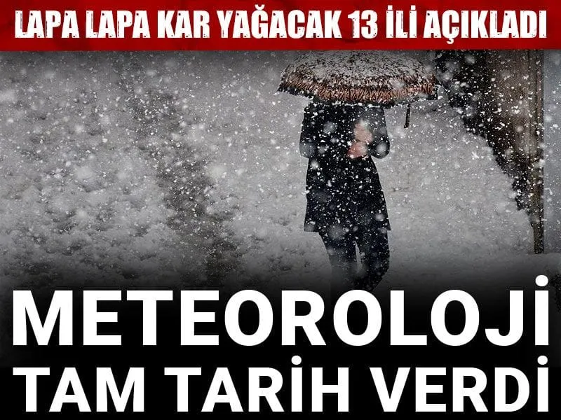Kar Sürprizi! 13 İl İçin Kritik Kar Uyarısı: İşte O Tarih!