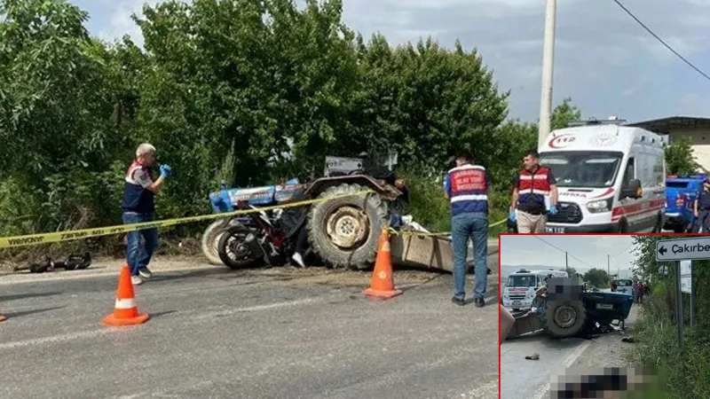 Aydın'da Feci Kaza! Traktör ve Motosiklet Çarpıştı: 3 Ölü!