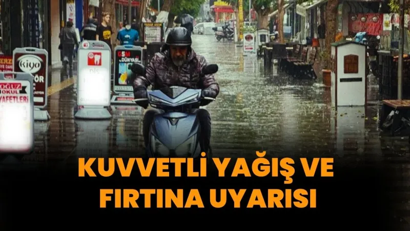 Akdeniz'de Şiddetli Yağış ve Fırtına Alarmı! İşte Detaylar