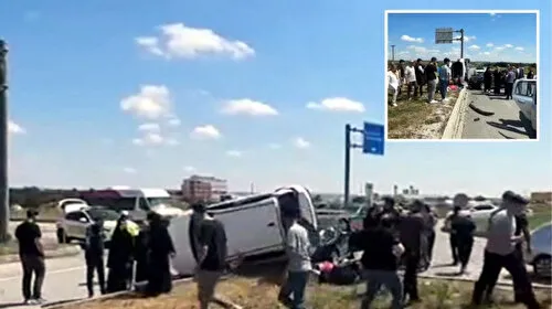 Edirne'de Feci Kaza! Otomobiller Çarpıştı, 5 Yaralı!