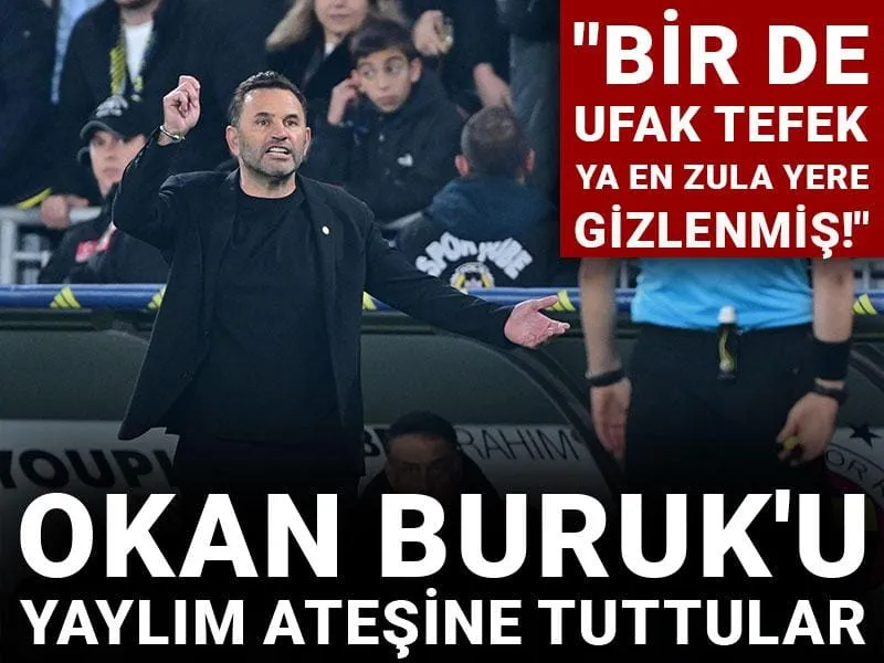 Okan Buruk'u yaylım ateşine tuttular: Bir de ufak tefek ya en zula yere gizlenmiş!