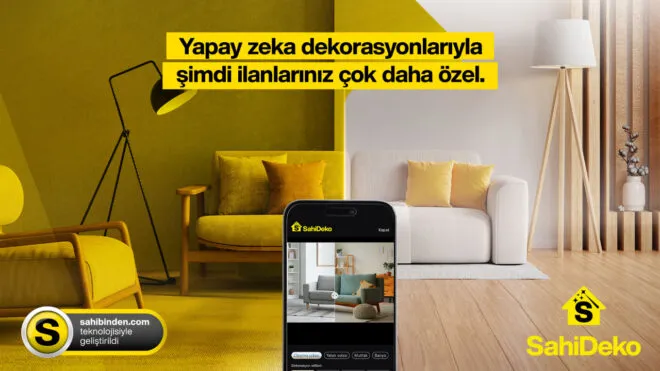 Sahibinden duyurdu: “SahiDeko ile yapay zekâ destekli dekorasyon dönemi başlıyor”
