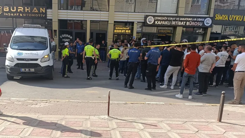 Tekirdağ'da silahlı saldırı: Müteahhit öldürüldü